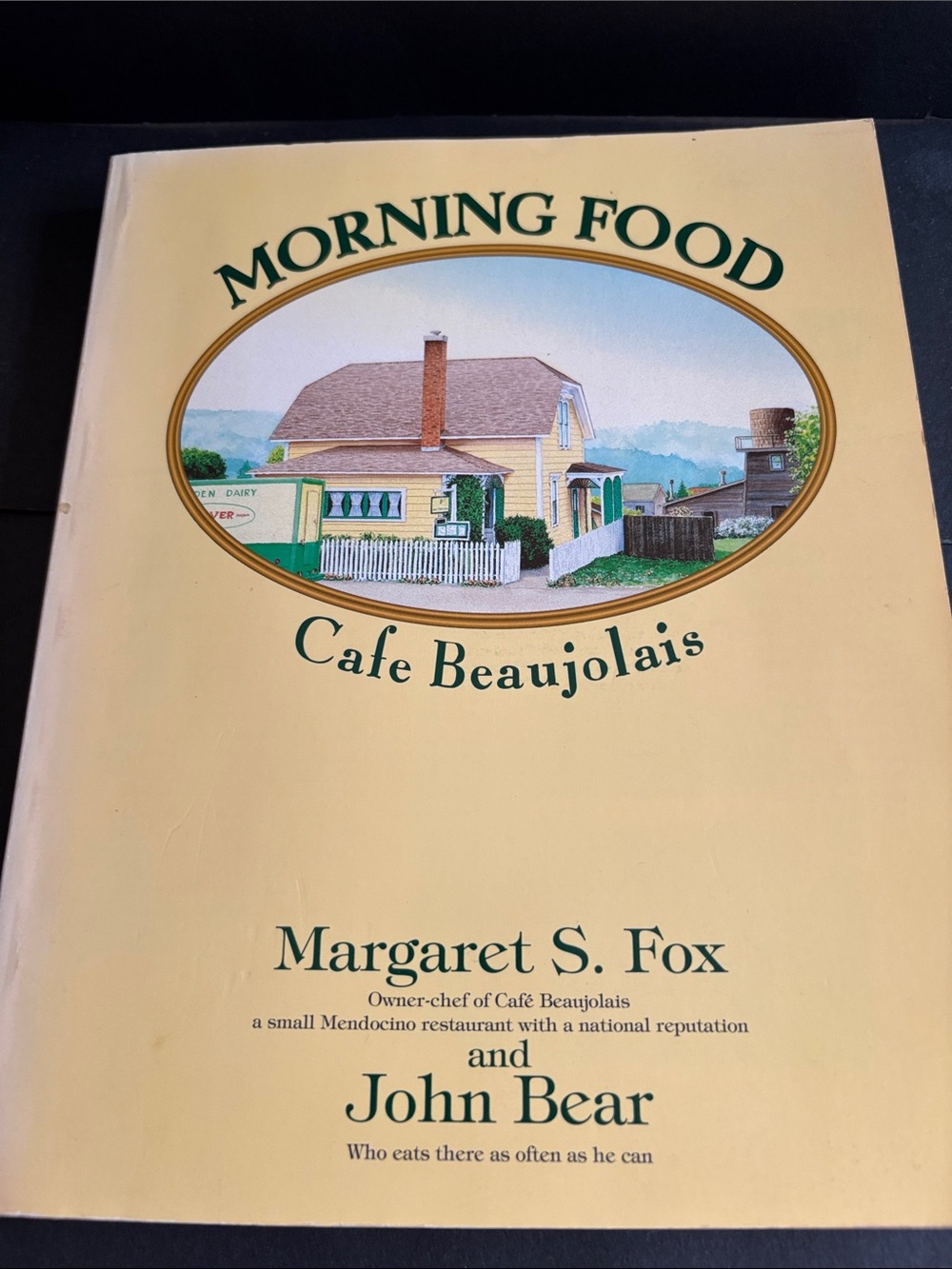 Morning Food Cafe Beaujolais Cookbook - Yellow Cover